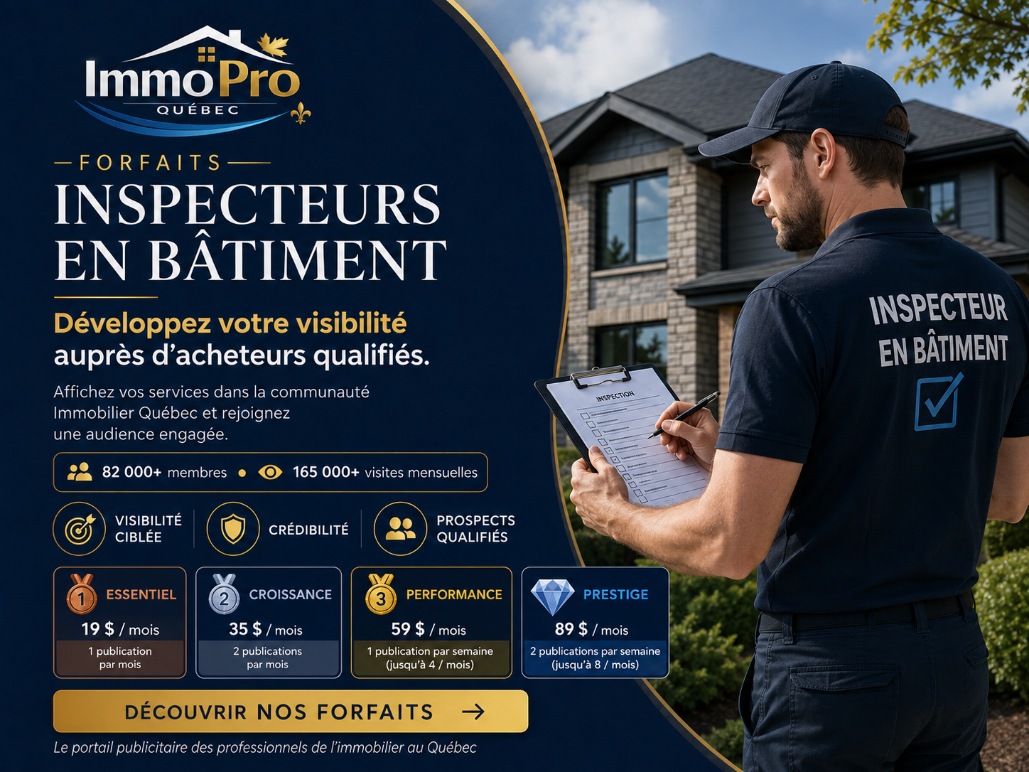 Forfaits Inspecteurs en bâtiments