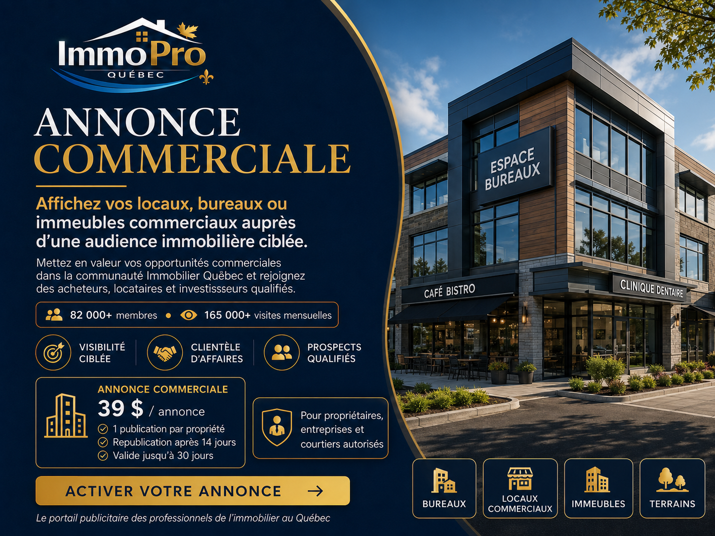 Forfait annonce commerciale unique