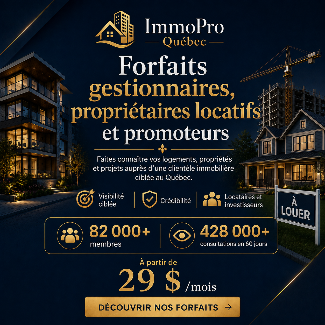Gestionnaires, propriétaires locatifs et promoteurs